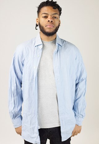 VINTAGE POLO RALPH LAUREN BLUE SHIRT