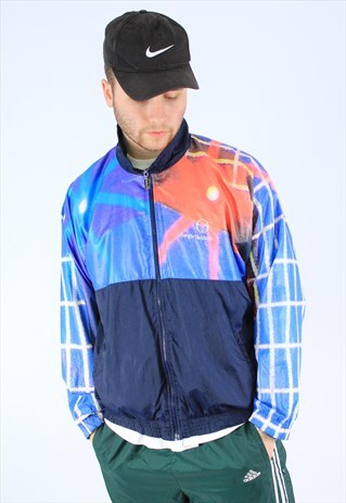 90S COLOURBLOCK VINTAGE SPORTS SHELL JACKET