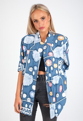 VINTAGE UNBRANDED PATTERN SHIRT S144
