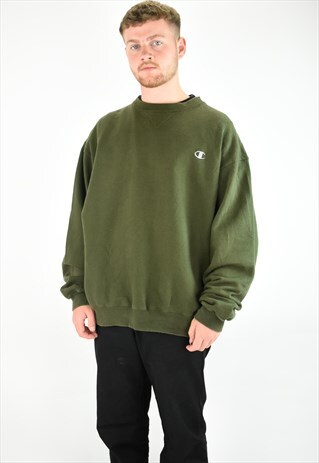 VINTAGE CHAMPION GREEN SWEATSHIRT