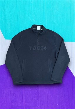 Vintage Navy Blue TOG24 Sherpa Fleece Jumper