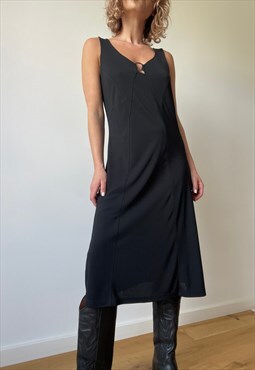 Vintage Midi Little Black Dress