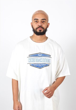 VINTAGE NIKE BASKETBALL T-SHIRT WHITE