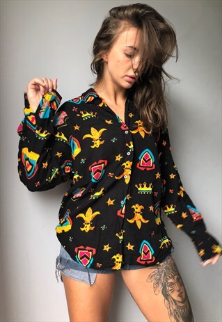 OVERSIZED RETRO 90S 80S VINTAGE UNISEX FESTIVAL SHIRT
