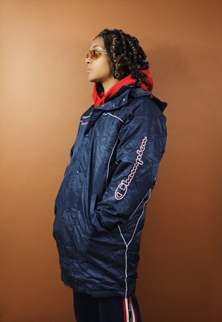 VINTAGE CHAMPION SPORT LONG HOODED COAT