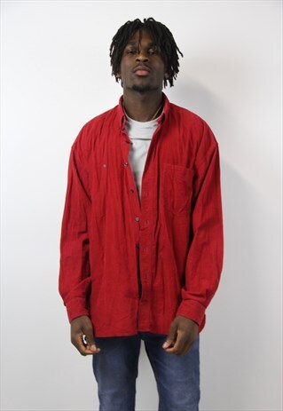 VINTAGE CORD RED SHIRT