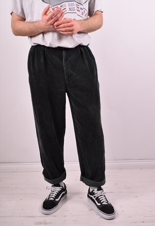 POLO RALPH LAUREN MENS VINTAGE CORDUROY TROUSERS W35 L30 90S