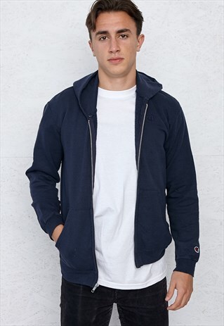 VINTAGE BLUE CHAMPION TRACK ZIP HOODIE JACKET