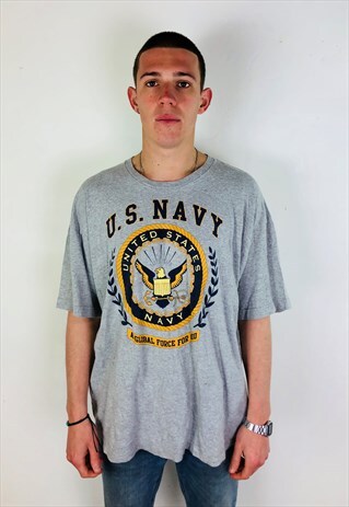 GREY US NAVY T-SHIRT