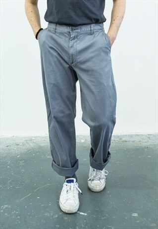 DOCKERS VINTAGE 1980S GREY TROUSERS