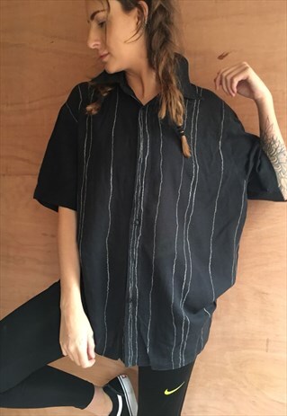 PATTERNED OVERSIZED RETRO VINTAGE UNISEX FESTIVAL SHIRT