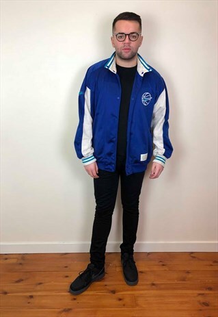 VINTAGE 90S NIKE BASKETBALL TRACK JACKET BLUE