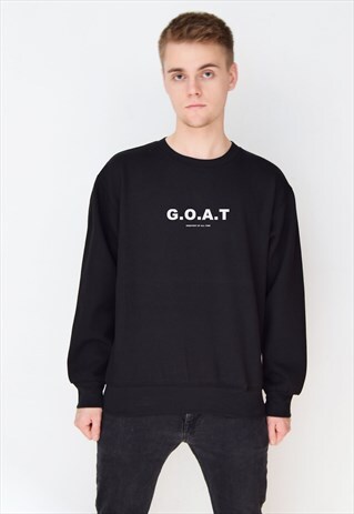 BLACK G.O.A.T SWEATSHIRT
