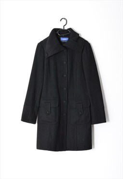 Y2K Mexx Black Wool Blend Coat