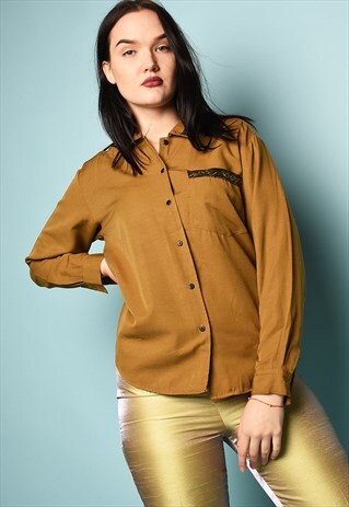 VINTAGE 80'S RETRO MINIMALIST SHIRT TOP