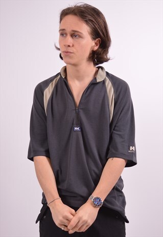 VINTAGE HELLY HANSEN T-SHIRT TOP GREY