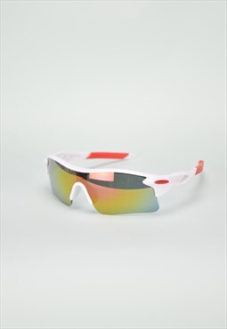 Vintage white sports sunglasses 