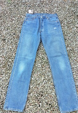 Vintage 90's High Rise Straight Leg Blue Levi Jeans
