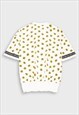 WHITE T-SHIRT DECORATED WITH MARINE ANCHOR PRINTS