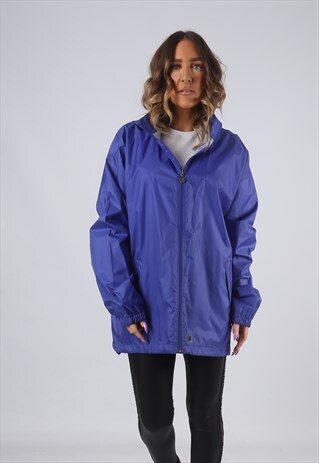 K-WAY WINDBREAKER RAIN MAC JACKET VINTAGE UK 18 (LKBJ)