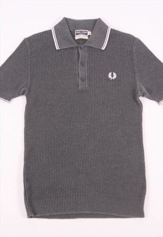 FRED PERRY RARE MADE IN ITALY BIG KNITTED POLO