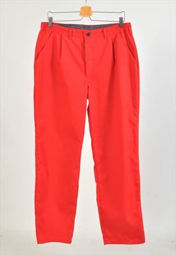 Vintage 90s workers trousers in red