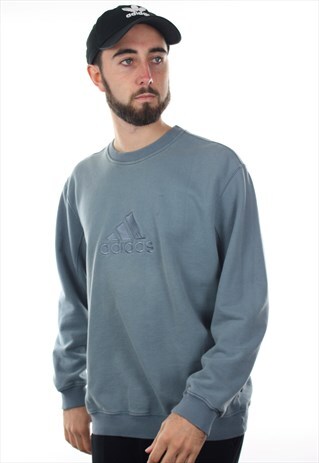 VINTAGE 90S ADIDAS BIG LOGO SWEATSHIRT JUMPER