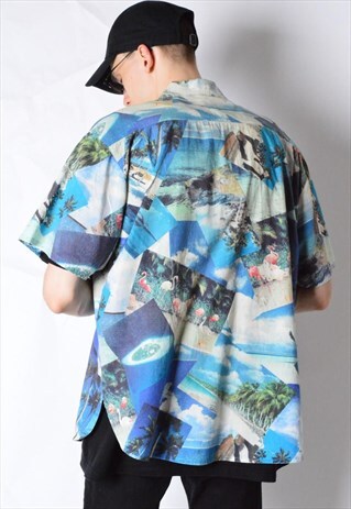 VINTAGE 90S SUMMER VACAY SHORT SLEEVE SHIRT