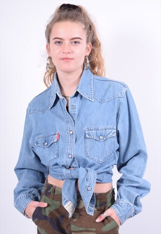 VINTAGE DENIM SHIRT BLUE