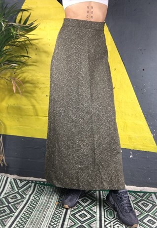 GOLD SPARKLY MAXI-SKIRT