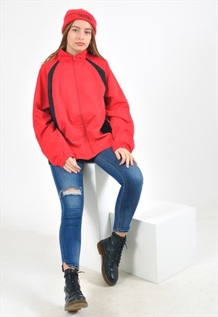 VINTAGE SHELL JACKET IN RED