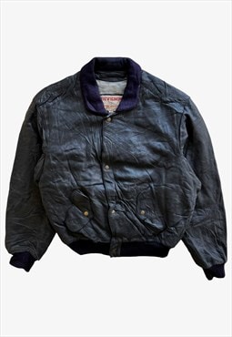 Vintage 90s Men's Chevignon Expression Leather Jacket 