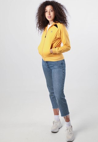 VINTAGE ADIDAS PRINT LOGO ZIPPED SWEATSHIRT