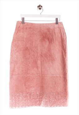 April Cornell Leather skirt pink