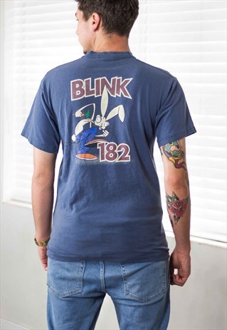 VINTAGE BLINK 182 ROCK BAND T-SHIRT 90S L 8