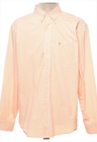 IZOD CHECKED SHIRT - L