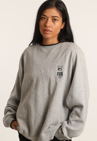 VINTAGE FILA EMBROIDERED LOGO SWEATSHIRT