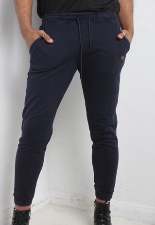 VINTAGE PAUL AND SHARK JOGGERS BOTTOMS BLUE