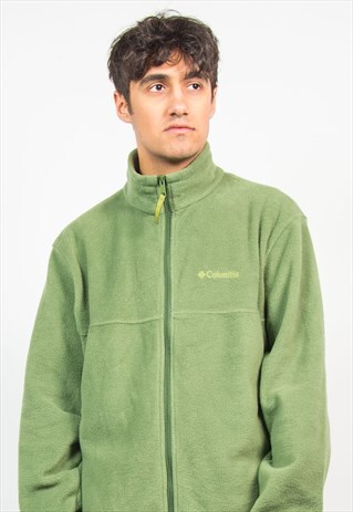 COLUMBIA GREEN FLEECE JACKET