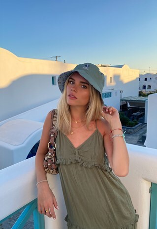 KHAKI REVERSIBLE BUCKET HAT