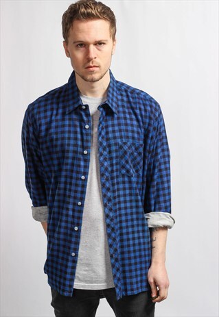 VINTAGE FLANNEL SKATER SHIRT