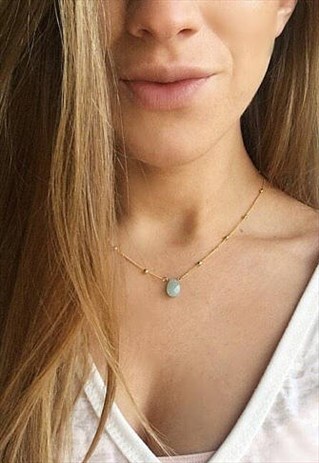 BLUE SHORES - AMAZONITE NECKLACE