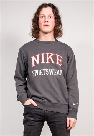 90'S VINTAGE GREY NIKE SPORTS SWEATER SWEATSHIRT