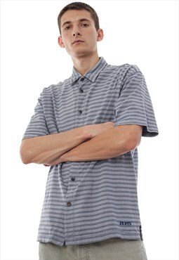 Vintage LEVIS Shirt Short Sleeve 90s Grey