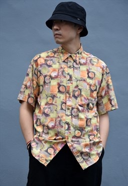 Vintage Abstract Pattern Shirt