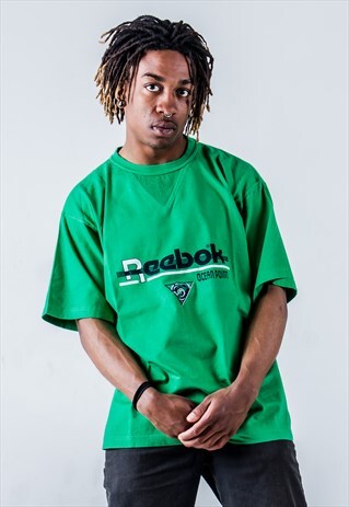 VINTAGE 90S REEBOK T-SHIRT IN GREEN