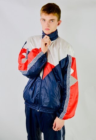 VINTAGE UMBRO SHELL EMBROIDERED TRACKSUIT