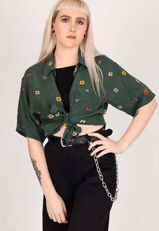 VINTAGE PATTERN SHIRT NS572
