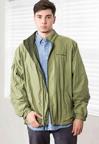 VINTAGE RALPH LAUREN WINDBREAKER JACKET LOGO 90S XL 19.5