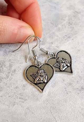 VALENTINE'S CUPID HEART EARRINGS